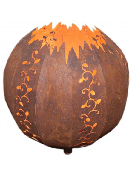 RostKugel -Strecki - Ø 63cm Effektleuchte rund XXL für den Aussenbereich geeignet