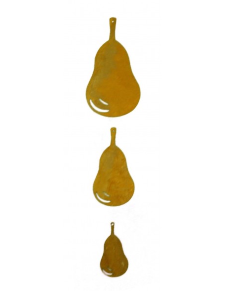 3 tlg Birnenkette - Rost Birnen 12cm / 9cm / 6cm 3 tlg Birnenkette - Rost Birnen 12cm / 9cm / 6cm