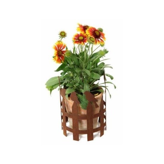 Edelrost Vogelzaun Ring Ø 16 cm 