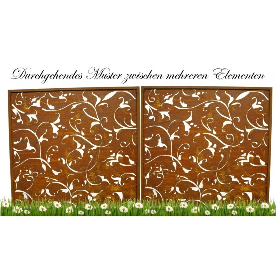 "Florenz" Sichtschutz Element 100 x 100 cm