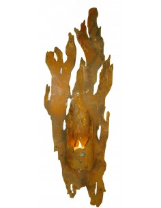 Wandlicht "Fackel" für Kerzen