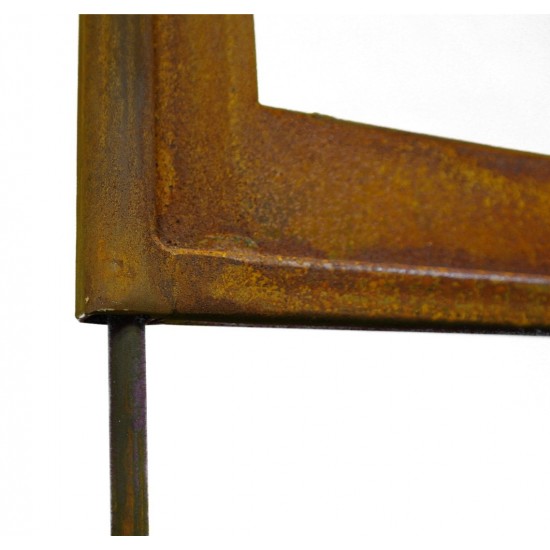 Befestigung Paravent mit Eisenstange