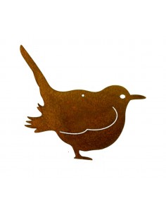 Rost Vogel / Spatz zum Hängen - Edelrost Vögelchen für den Garten Terasse oder Balkon