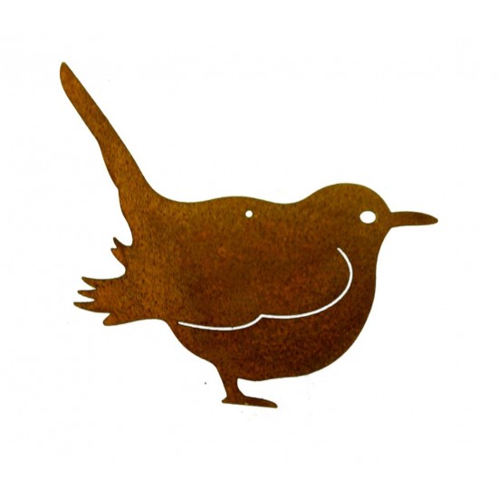 Rost Vogel / Spatz zum Hängen - Edelrost Vögelchen für den Garten Terasse oder Balkon