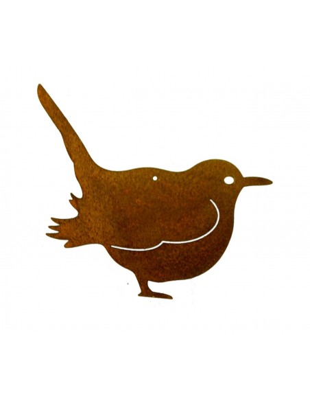 Rost Vogel / Spatz zum Hängen - Edelrost Vögelchen für den Garten Terasse oder Balkon