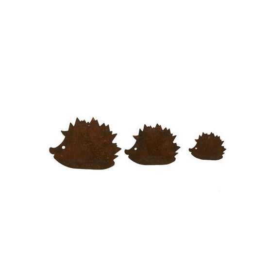 3 tlg. Igelkette ungefädelt Dekokette zum fädeln