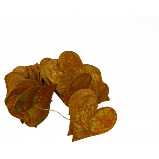 24 Mini Rost Herzen zum Aufhängen