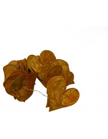 24 Mini Rost Herzen zum Aufhängen