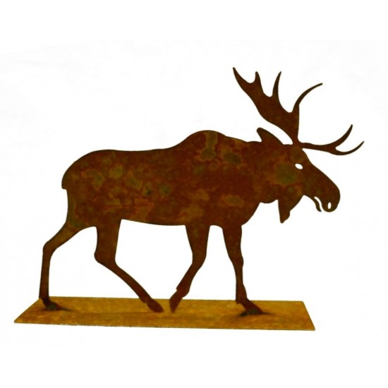 Edelrost Elch 33 cm breit 26 cm hoch Metallmichl Pfaudler und Riemenschneider