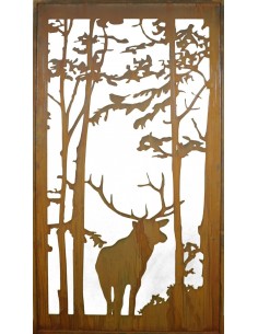 Wild Paravent "Hirsch" 200 x 90 cm