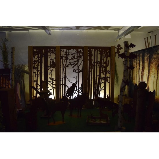 Wild Paravent "Hirsch" 200 x 90 cm