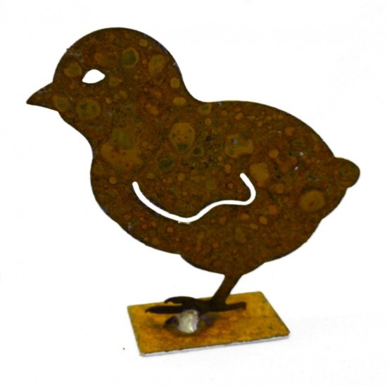 Rost Küken -Mini- 11 cm auf Platte 