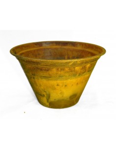 Rostiger Blumentopf klein 10 cm hoch