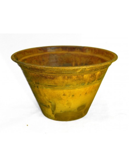 Rostiger Blumentopf klein 10 cm hoch