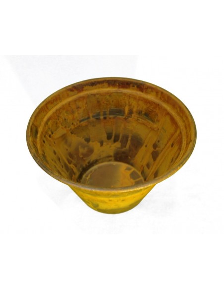 Rostiger Blumentopf klein 10 cm hoch