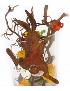 Rost Häschen "Bunny" kletternd 30 cm hoch zum Einhängen