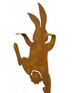 Rost Häschen "Bunny" kletternd 30 cm hoch zum Einhängen 2