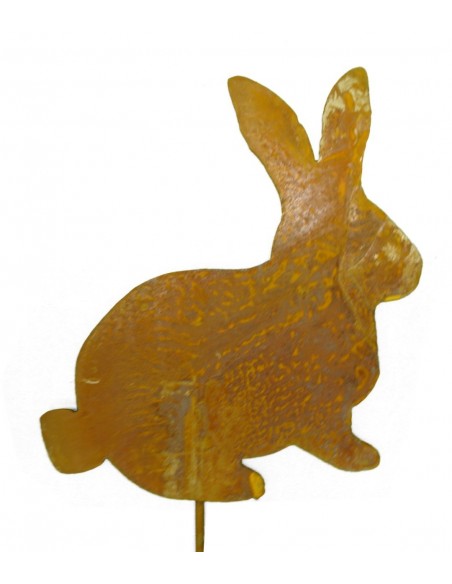 Rost Mini Hase 20 cm auf Stab Gartenstecker Osterhase Rost Mini Hase 20 cm auf Stab Gartenstecker Osterhase