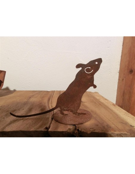 Maus auf Platte 12 cm