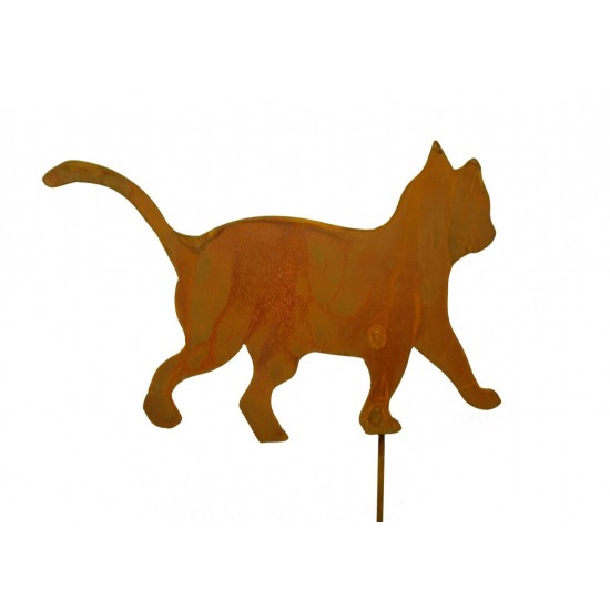 Gartenstecker Edelrost Katzenkind "tapsend"