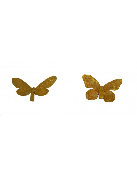 2 verschiedene Schmetterlinge für Vasen 2er Set