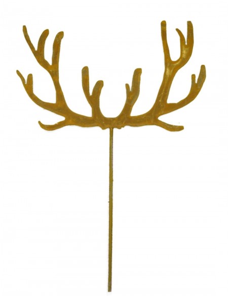 Hirsch Geweih Topfstecker mit 40 cm Stab