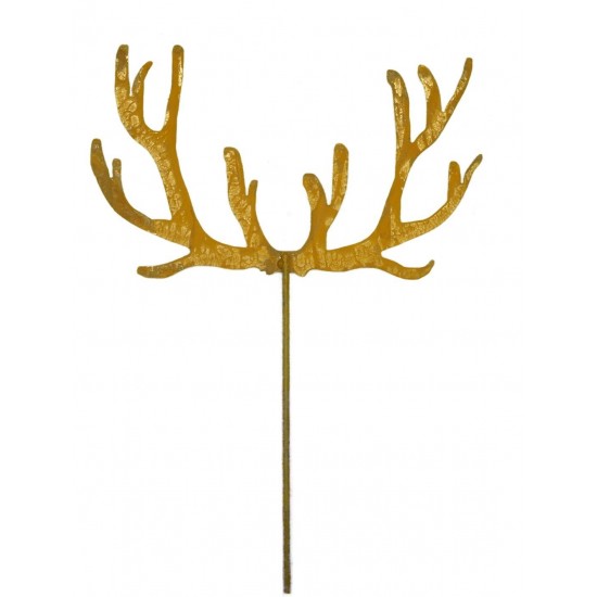 Hirsch Geweih Topfstecker mit 40 cm Stab
