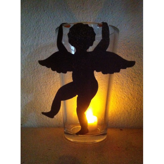 Engelfiguren kaufen und Engel Bastel-Ideen Engelsputte zum Einhängen Edelrost, Höhe 20 cm (klein), Engel Putte kletternde Putte 