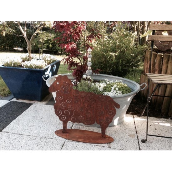 Rost Schaf klein auf Platte 