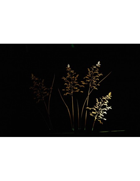 Gras Raumteiler 120 cm breit mit Ausschnitten auf beiden Seiten H 100 cm T 20 cm