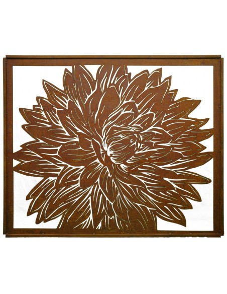 Dahlien Paravent klein 120 x 100 cm
