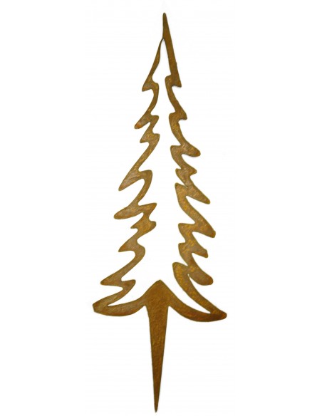 Edelrost Tannenbaum Stecker innen offen 50 cm hoch  Edelrost Tannenbaum Stecker innen offen 50 cm hoch