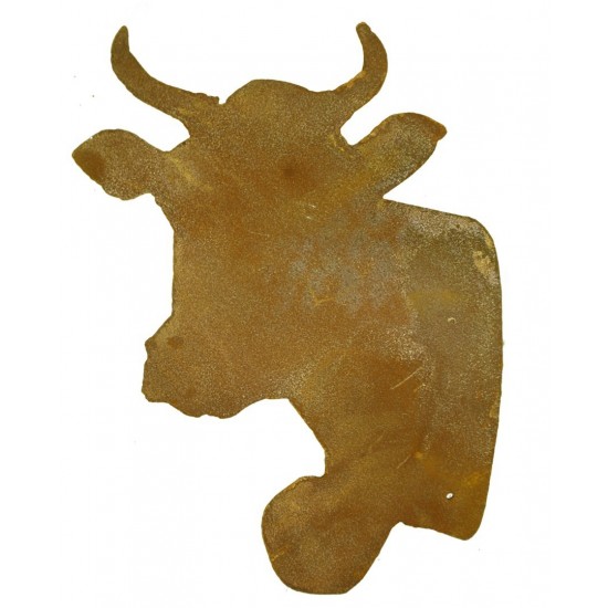 Rostiger Kuh Kopf zum Einarbeiten 21 cm für Gestecke