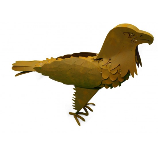 Edelrost Adler 3D 60cm hoch Dekoadler