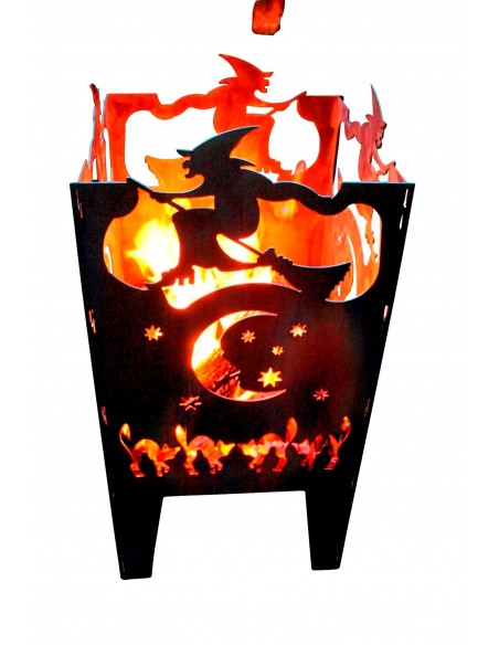 SvenskaV Feuerkorb XXL Hexe 75 cm hoch