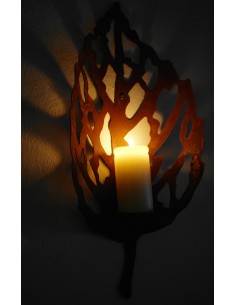 Vechio Blatt Lichthalter für Wandbefestigung klein 2