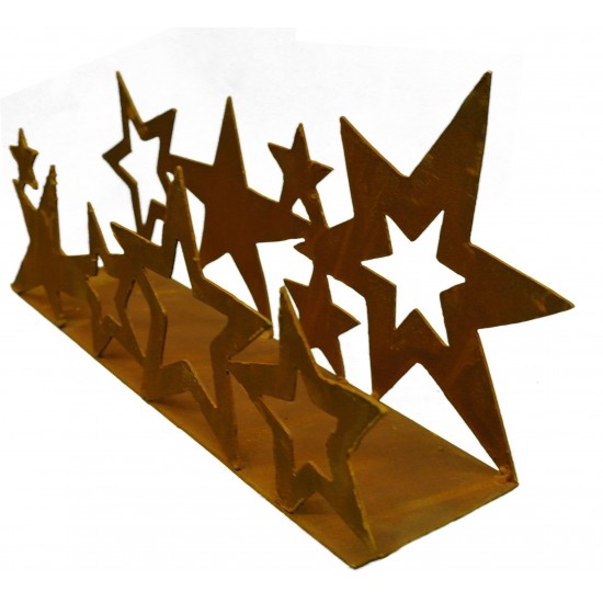 Metall Sternenband doppelt auf Platte 40 cm breit