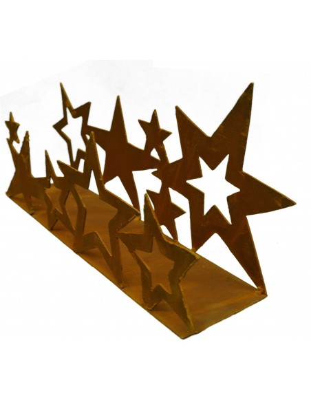 Metall Sternenband doppelt auf Platte 40 cm breit