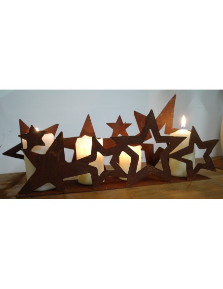 Sternenband doppelt auf Platte 40 cm breit