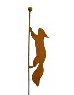 laufendes Eichhörnchen Gartenstecker 119 cm hoch