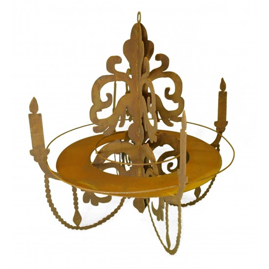 Kronleuchter 3D zum Aufhängen mit Ablage, H 60 cm, B 64 cm