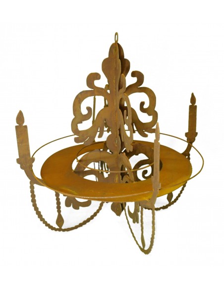 Kronleuchter 3D zum Aufhängen mit Ablage, H 60 cm, B 64 cm