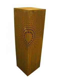 "DOT" Säule, Muster über Eck H100cm, 30x30cm