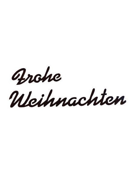 Schriftzug  "Frohe Weihnachten" zum Verschenken
