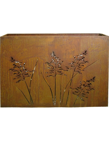 Gras Raumteiler 120 cm breit mit Ausschnitten auf beiden Seiten H 100 cm T 20 cm