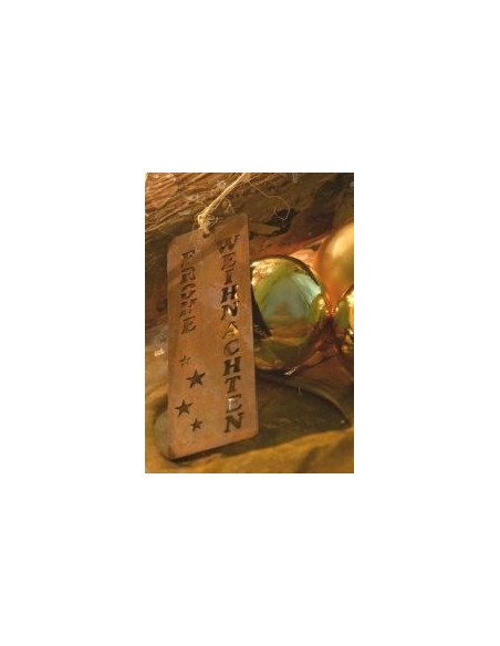 Geschenkanhänger Frohe Weihnachten 4,5 x 13 cm Geschenkanhänger Frohe Weihnachten 4,5 x 13 cm