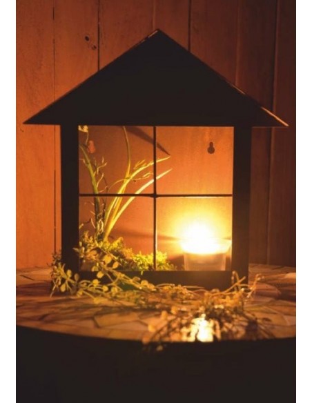 Wand Windlicht "Haus"