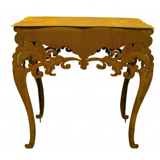 Rost Tisch "Barock" hoch, H 97 cm, B 71 cm, T 40 cm