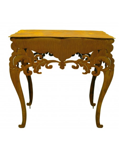Rost Tisch "Barock" hoch, H 97 cm, B 71 cm, T 40 cm Rost Tisch "Barock" hoch, H 97 cm, B 71 cm, T 40 cm
