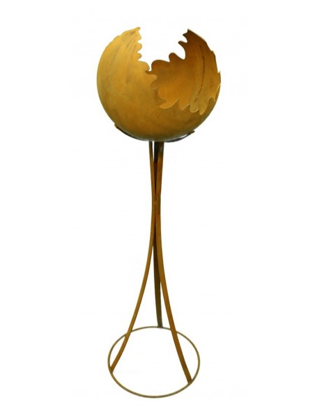 Edelrost Feuerkugel Ø 30 cm inkl. Ständer